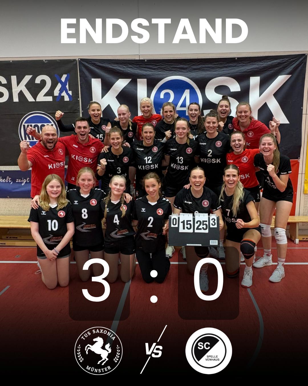 Erster Heimsieg der Saison: Saxonia schlägt Spelle-Venhaus mit 3:0