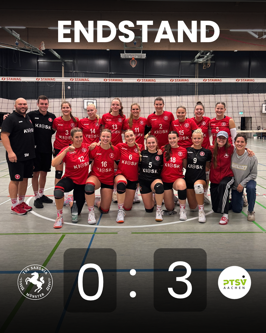 0:3 gegen den Tabellenführer aus Aachen